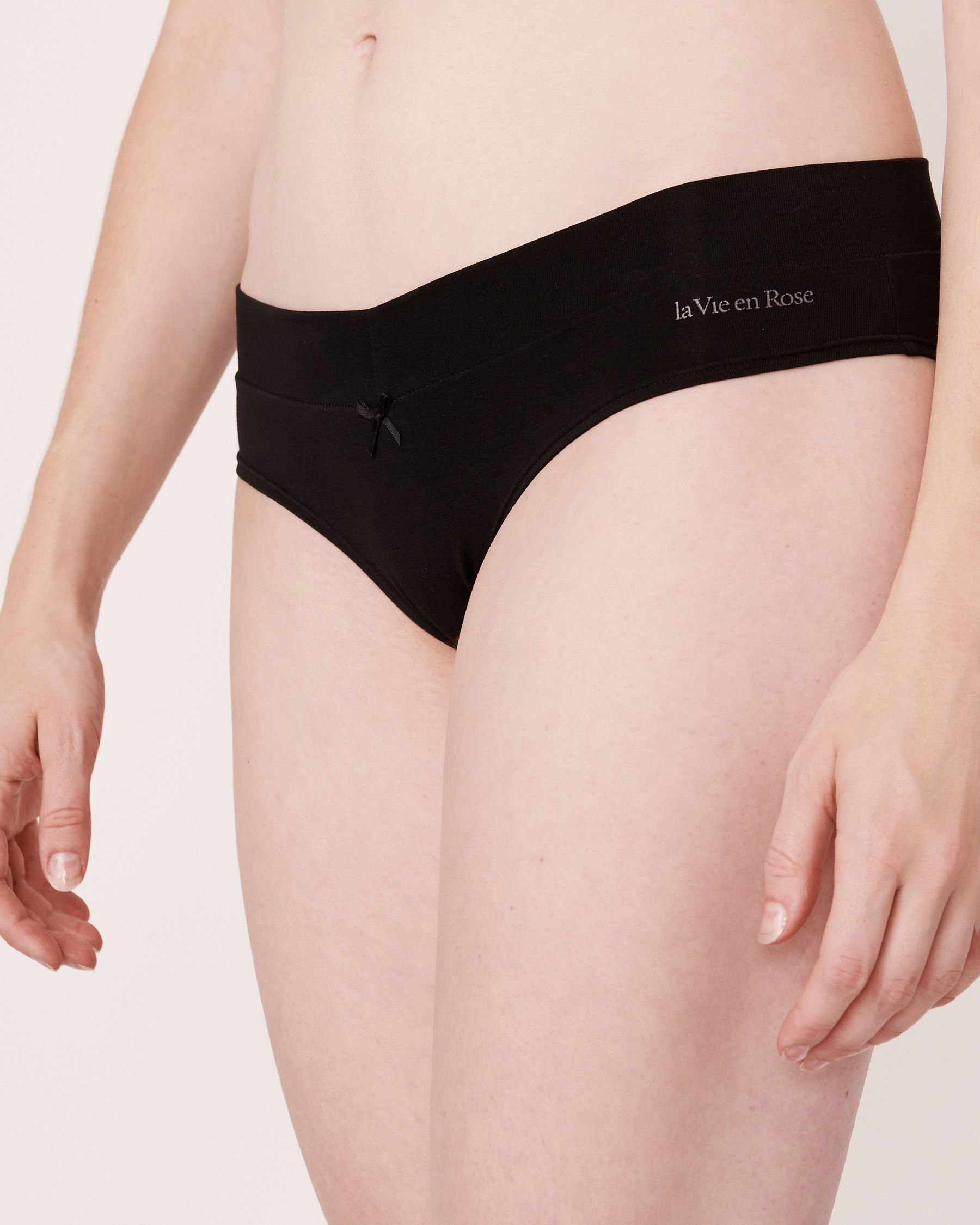 LA VIE EN ROSE Cotton Bikini Panty Black 564-212-0-00 - View1