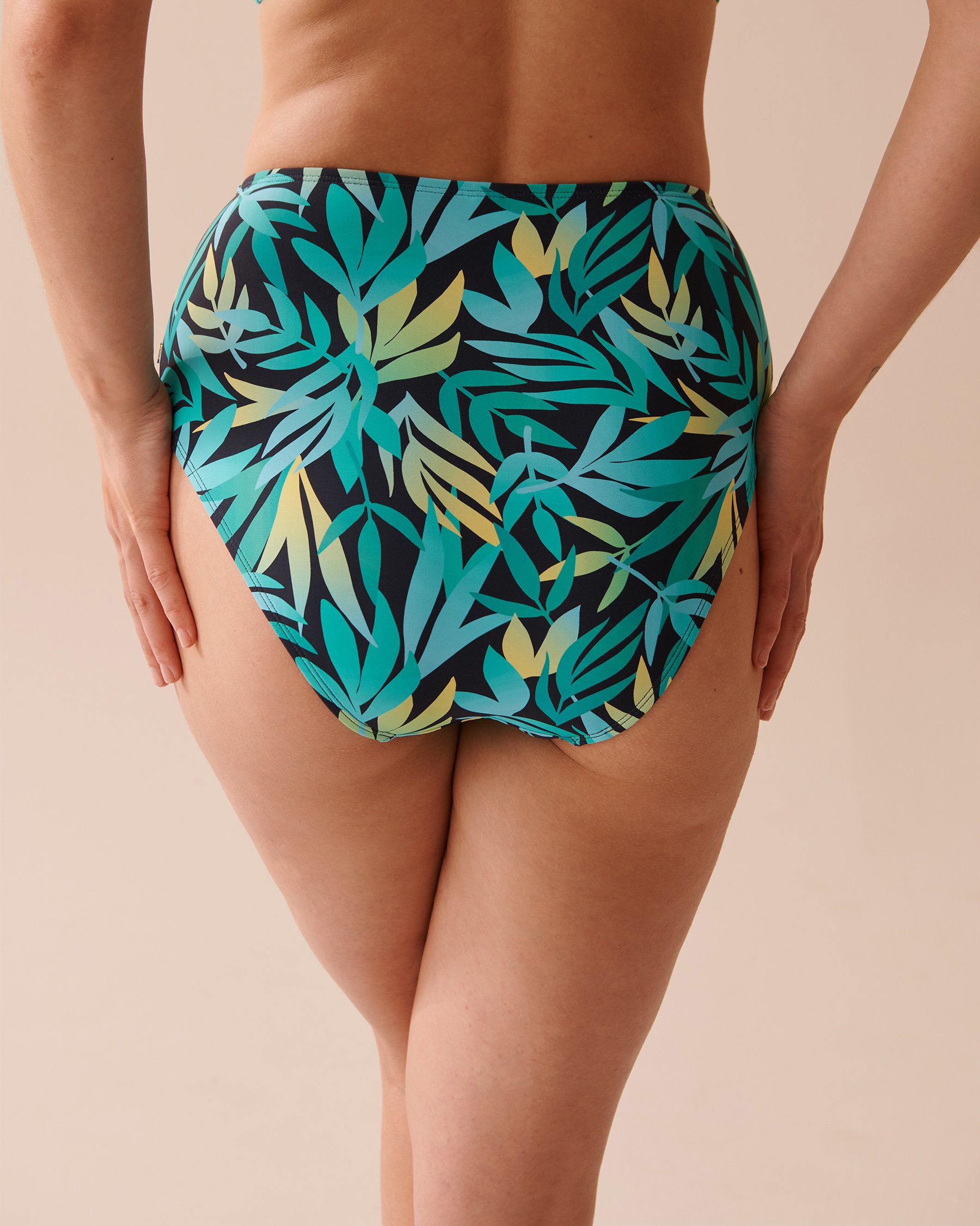 LA VIE EN ROSE AQUA RAINFOREST High Waist Bikini Bottom Rainforest 70300590 - View2