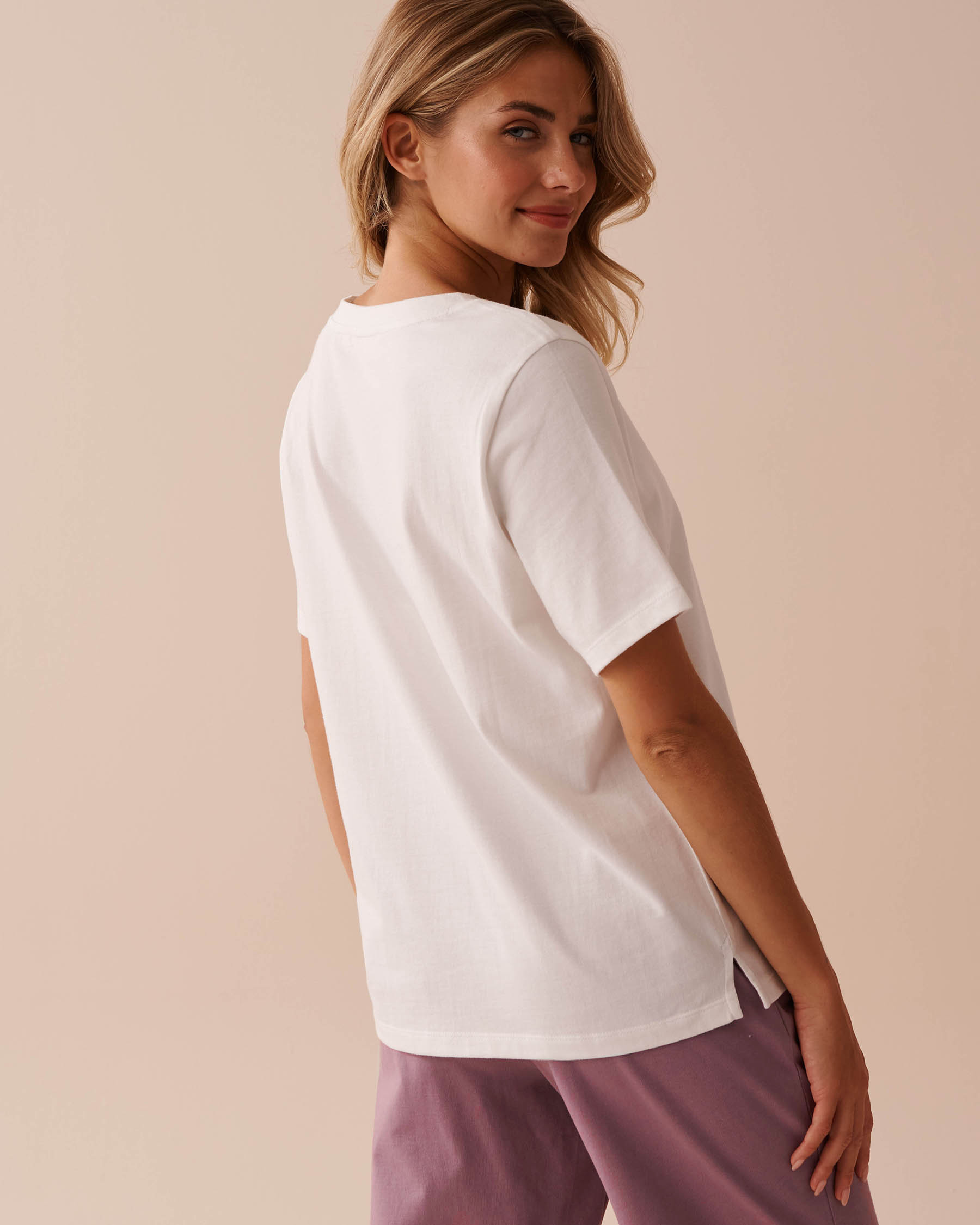 LA VIE EN ROSE T-shirt en coton à imprimé koala Blanc 40100614 - View2