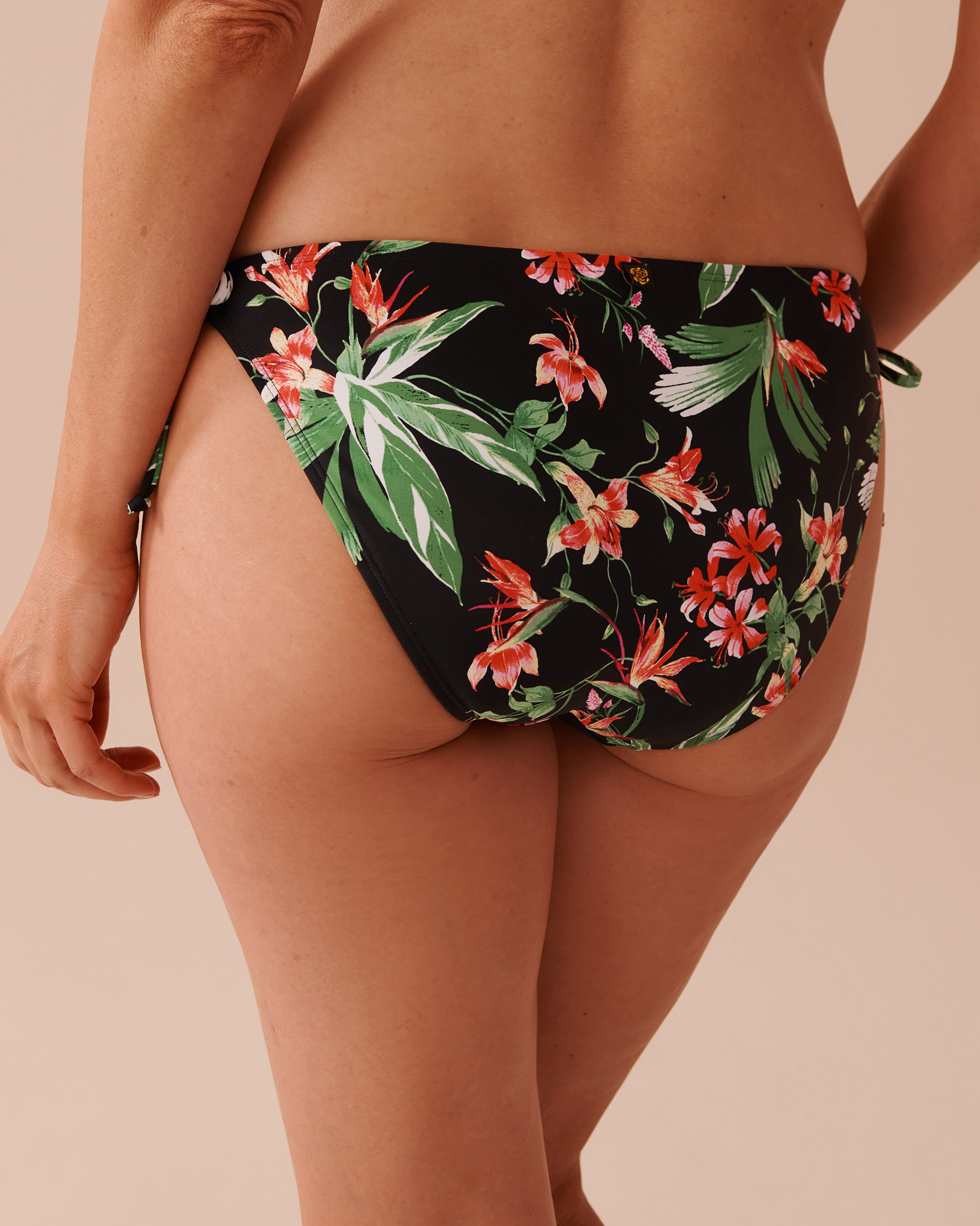 LA VIE EN ROSE AQUA TROPICAL RETREAT Side Tie Bikini Bottom Tropical Retreat 70300620 - View2