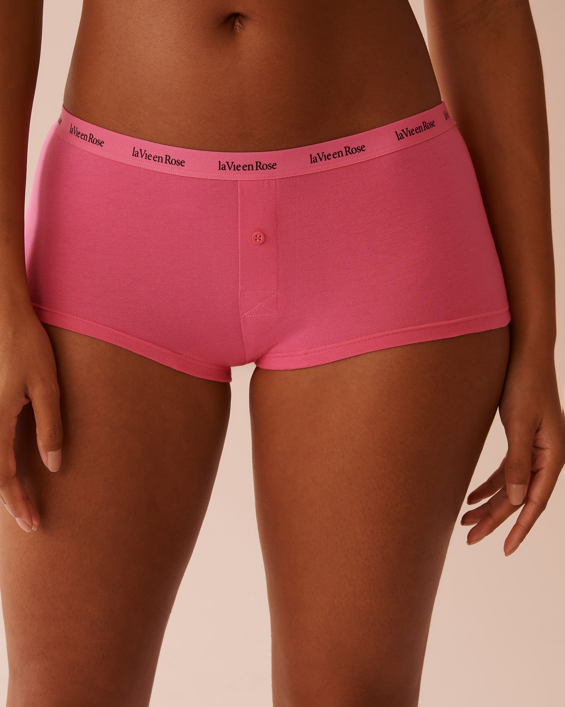 LA VIE EN ROSE Cotton Boyleg Panty Pink Passion 20100545 - View1