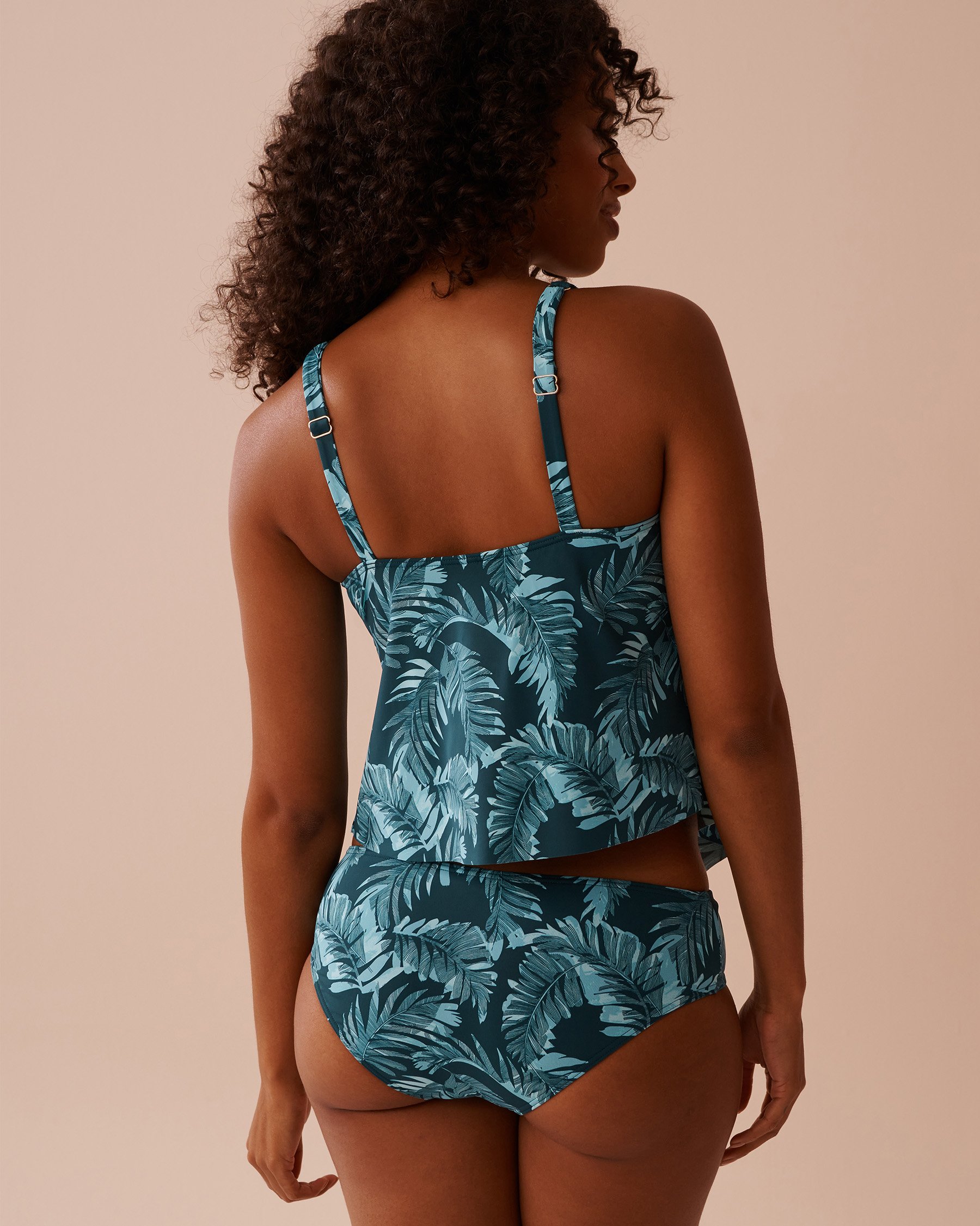 LA VIE EN ROSE AQUA OCEAN OASIS D Cup Flowy Tankini Top Ocean Oasis 70200154 - View2