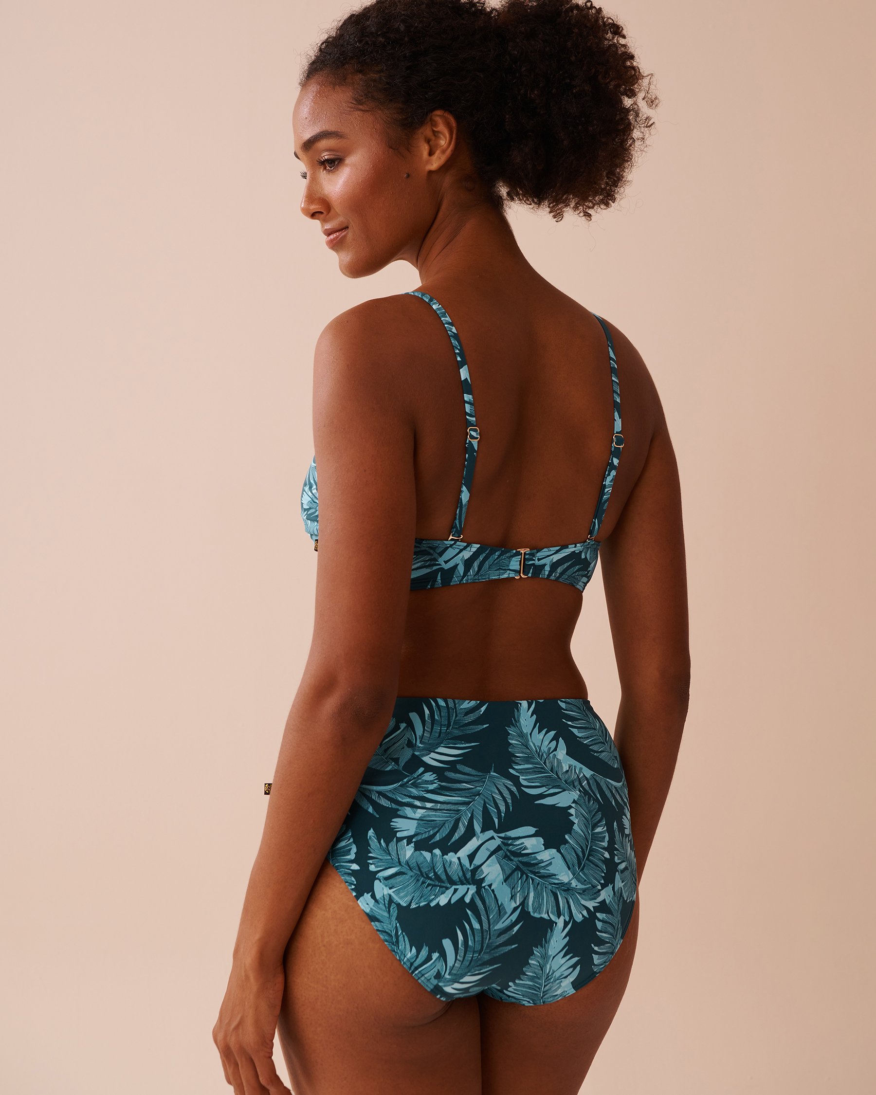 LA VIE EN ROSE AQUA OCEAN OASIS Triangle Bralette Bikini Top Ocean Oasis 70100702 - View2