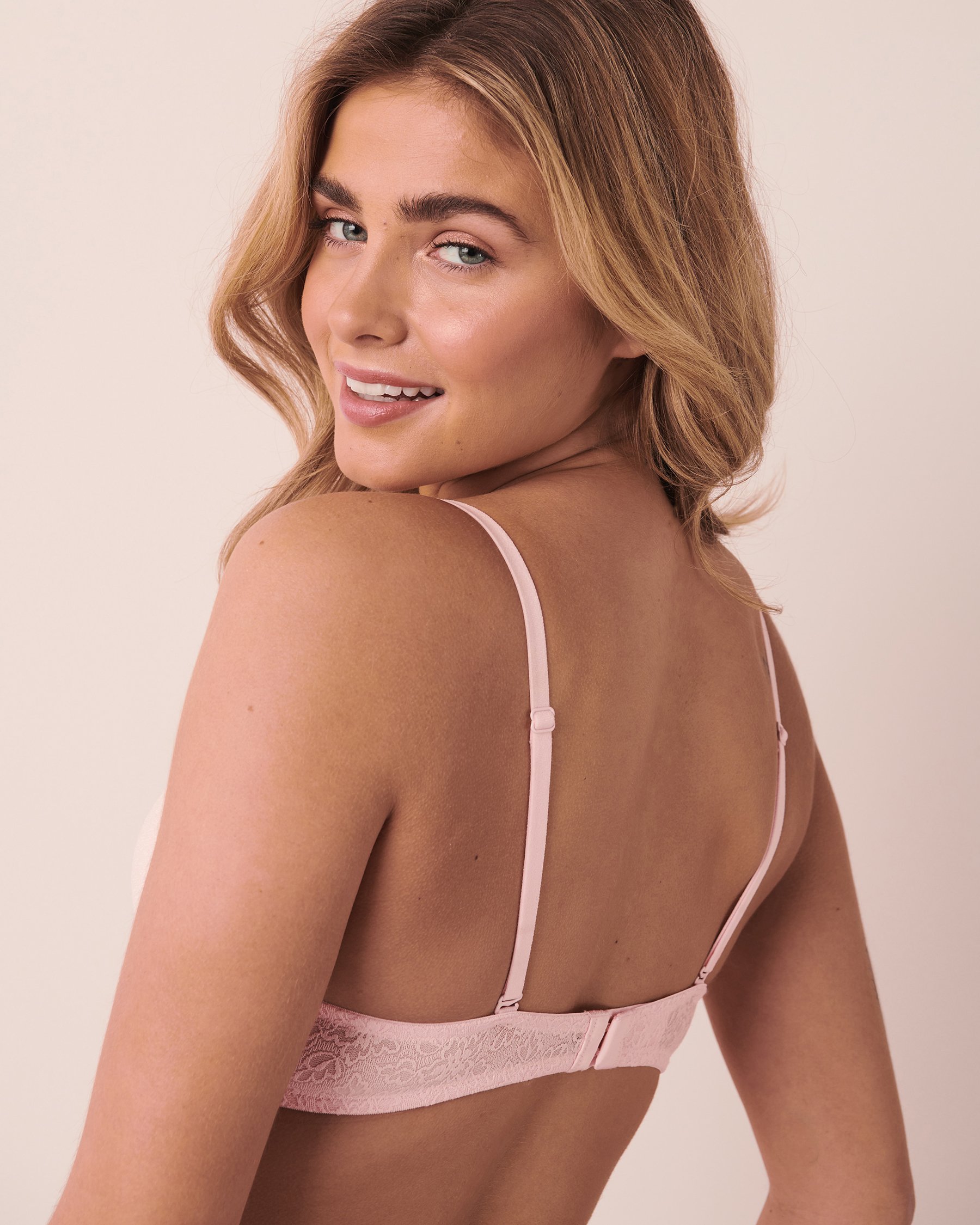 LA VIE EN ROSE Soutien-gorge push-up demi-buste Rose 10300068 - View2