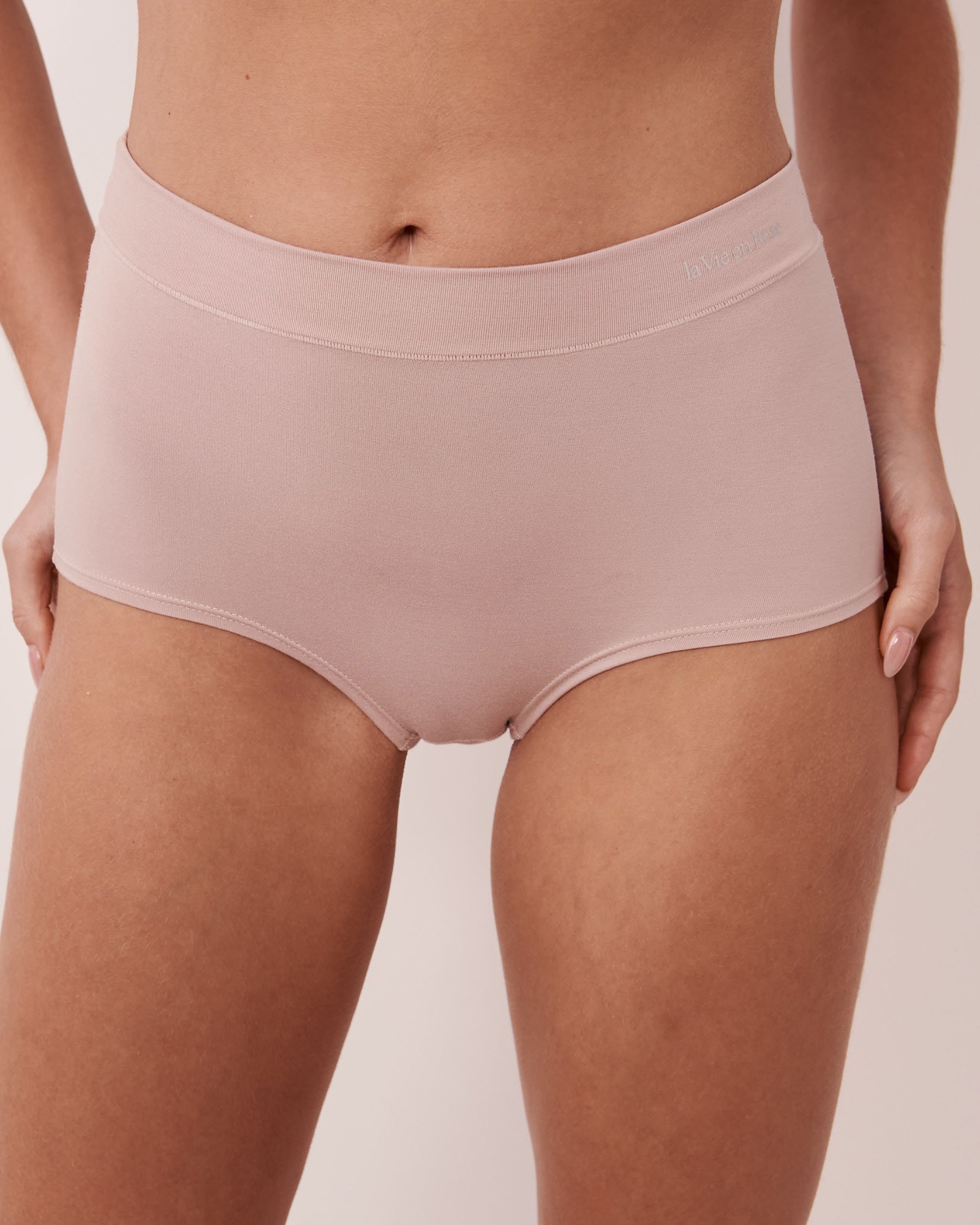 LA VIE EN ROSE 5-Pack Modal High Waist Hiphugger Panty Black/Shadow Grey 20200451 - View2